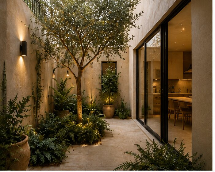 Indicative CGI of the internal courtyard